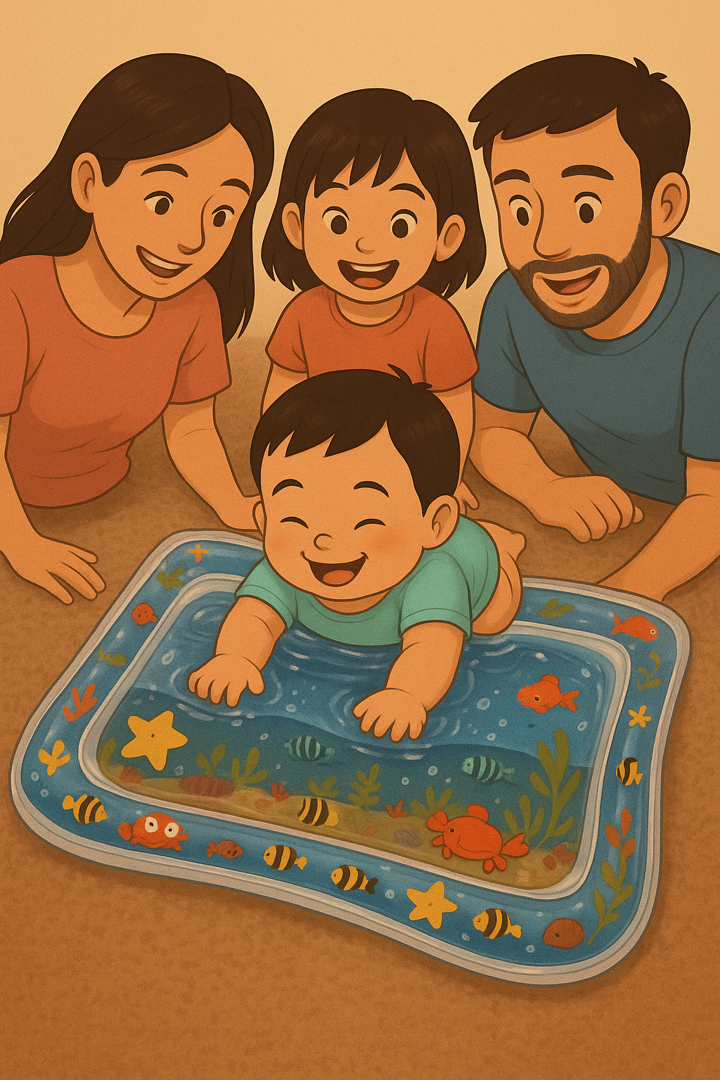 🌊 PISO SENSORIAL PARA BEBÉS👶💙