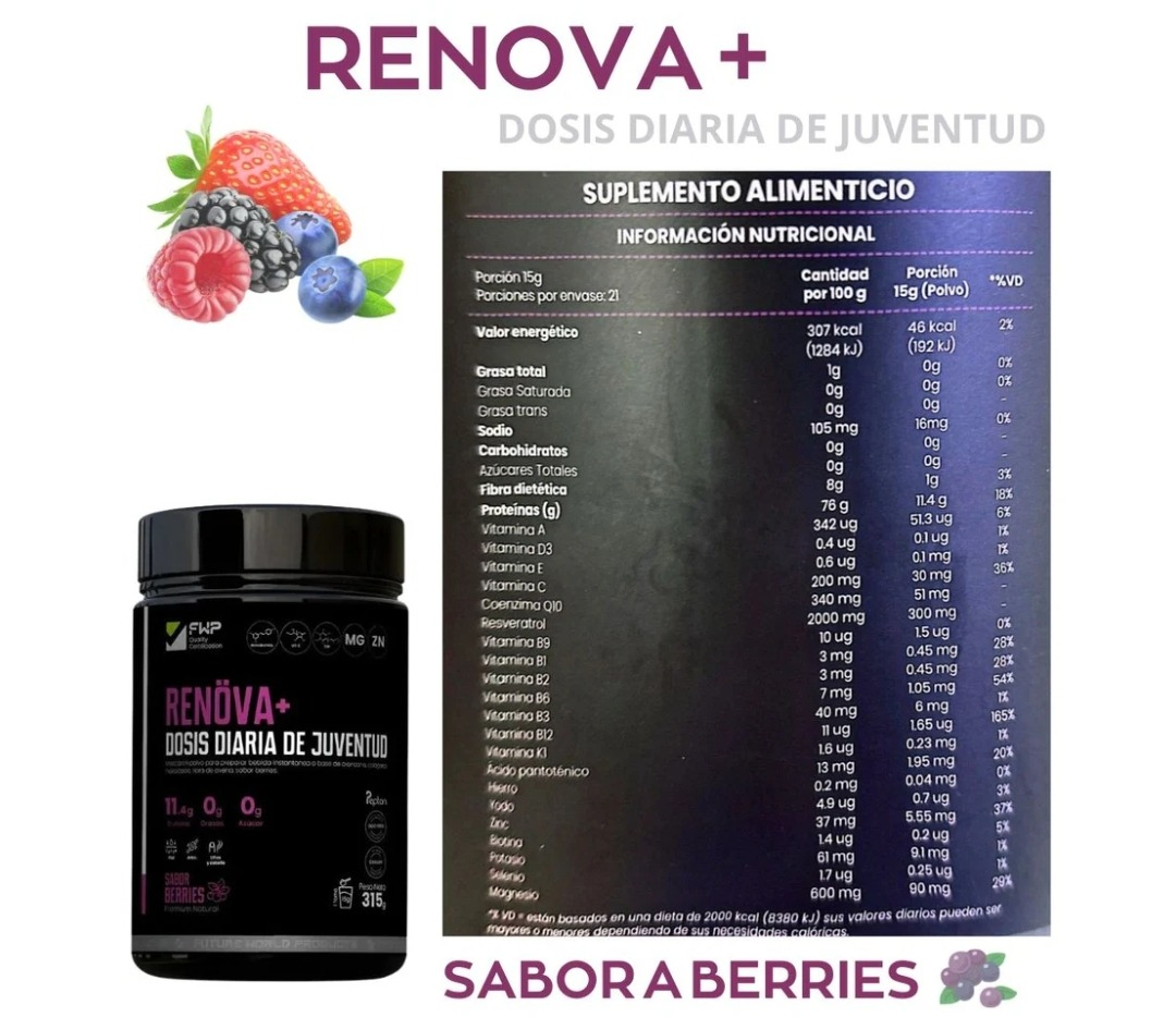 COLAGENO RENÖVA+🧬DOSIS DIARIA DE JUVENTUD!!!
